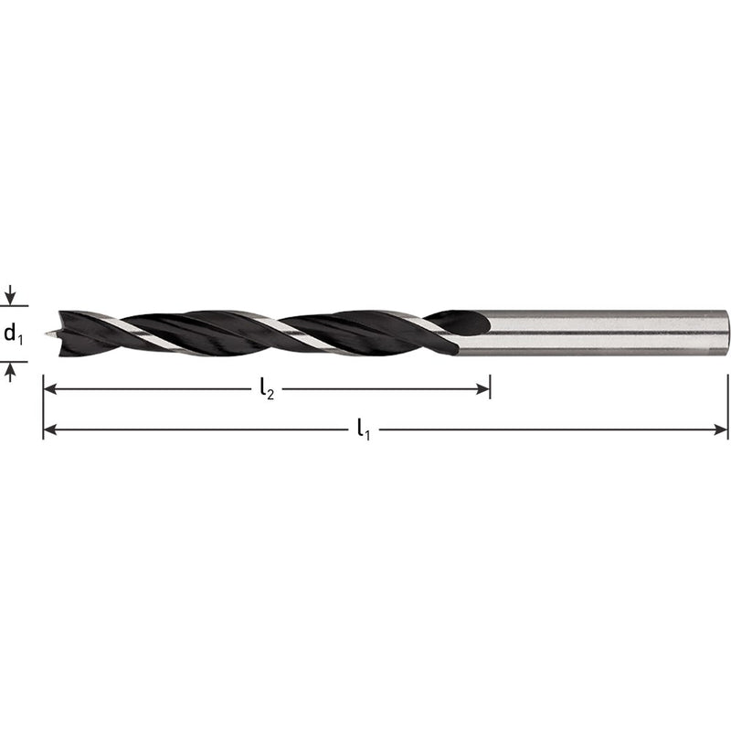 Rotec Holzbohrer mit Zentrierspitze 7 mm