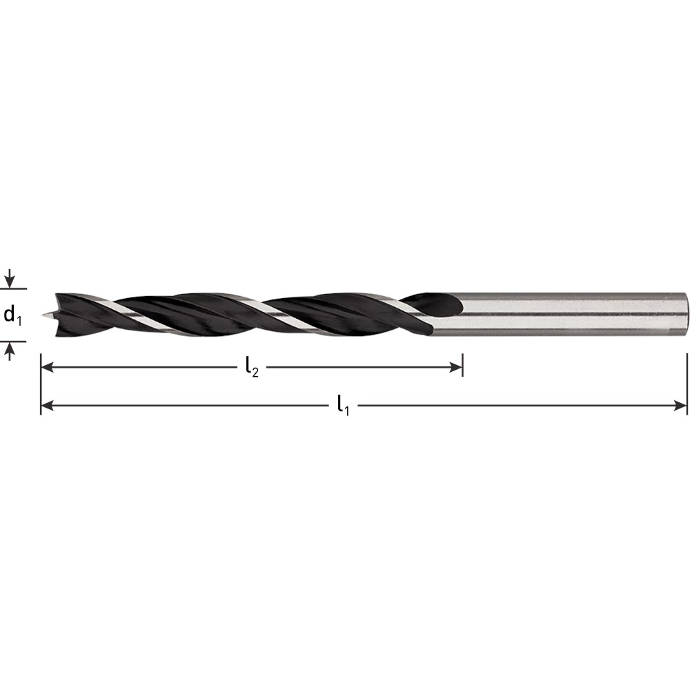 Rotec Holzbohrer mit Zentrierspitze 12 mm