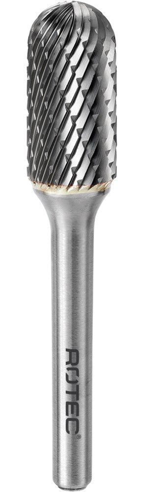 Rotec HM-Frässtift, Modell C – Z3-Spiralzähne ø6x18x50xø6mm – 4320605