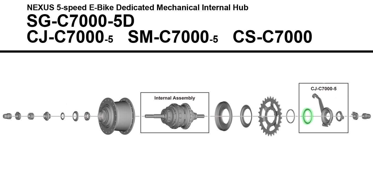 Shimano-Fahrerkappe für SG-C7000 C7002