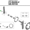 Shimano Außenkappe für FC-R9200-P