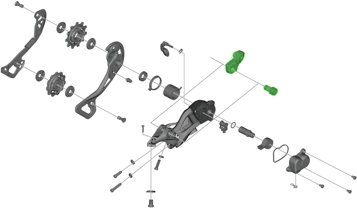Shimano-Achseneinheit für die Schaltwerkhalterung rd-m9000