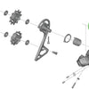 Shimano-Achseneinheit für die Schaltwerkhalterung rd-r8050