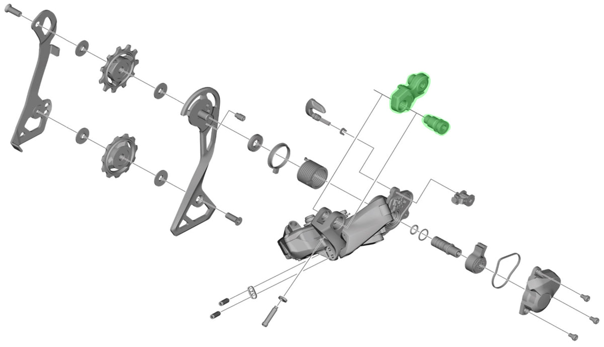 Shimano-Achseneinheit für rd-rx805-Schaltwerkshalterung