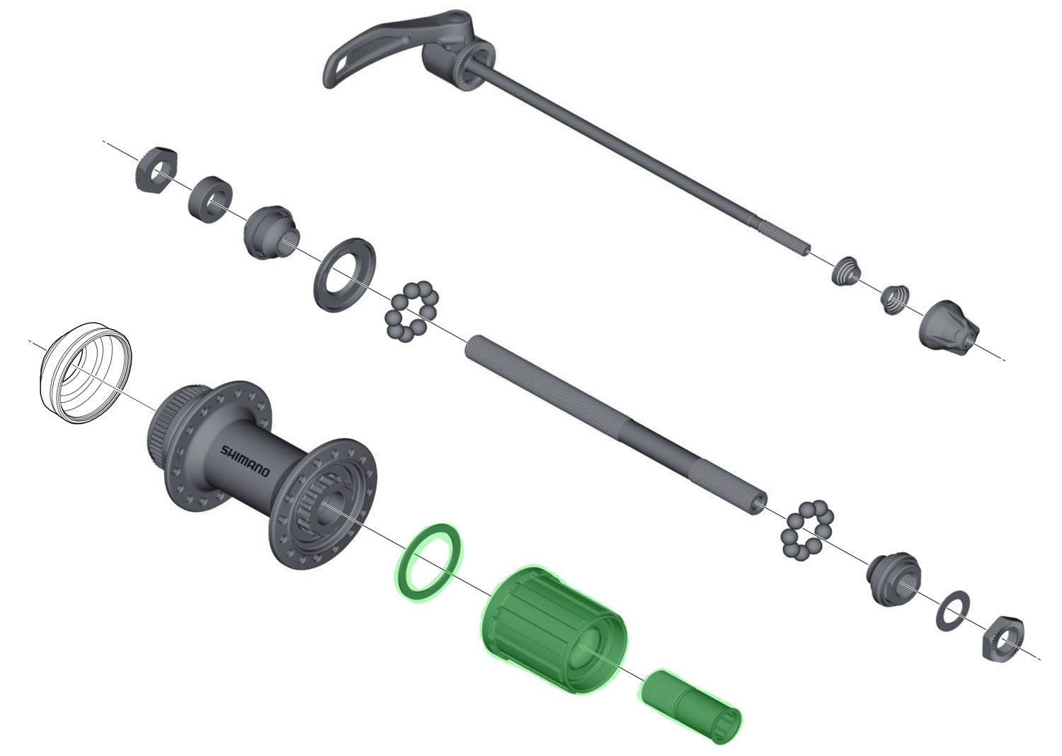 Shimano Kassettekörper 8 9 10-Gang | M4050