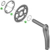 Shimano Kettenblattschrauben für FC-M610-2 MT610-B2 (4 Stück)