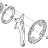 Shimano Kettenblattschrauben für FC-T521 T611 (4 Stück)