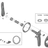 Shimano Kurbelarm-Befestigungsring für FC-R9200-P R9100-P R8100-P