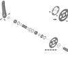 Shimano-Kurbelarm-Befestigungsschraube für XT-Grx-Slx-Deore-Queues