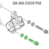 Shimano Bremssattel-Befestigungsschraube M6 x 34,4 mm für SM-MA-F203P PM
