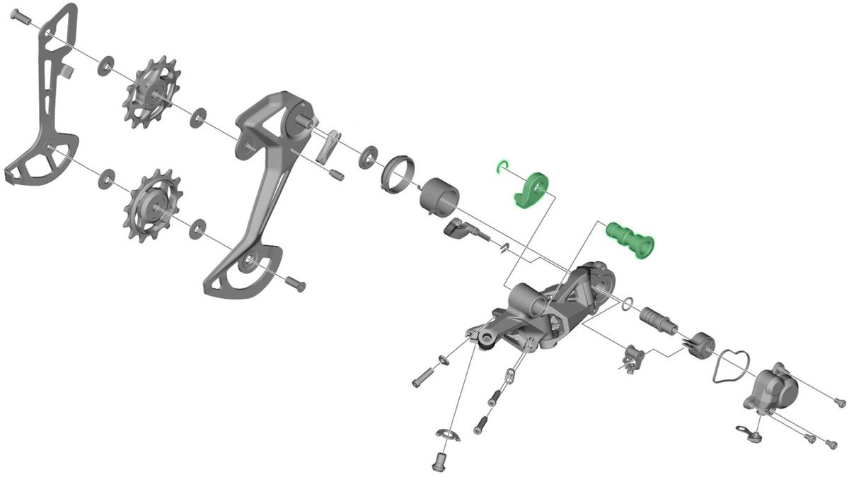 Shimano-Achseneinheit für rd-m8100 8120 Schaltwerkhalterung
