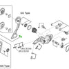 Shimano Führungspulley-Schrauben für RD-M615 M7000 M7100