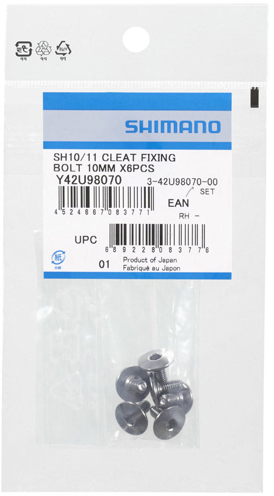 Shimano-Schuhplatten-Befestigungsschrauben M5 x 10 mm für SM-SH10 11 12
