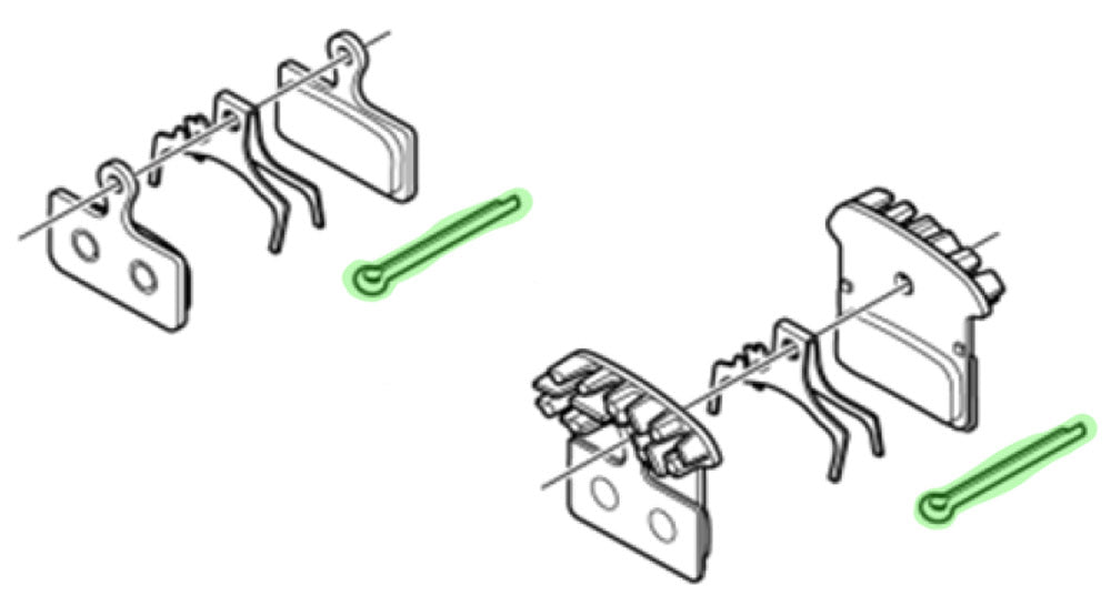 Shimano Splint für Scheibenbremsbeläge