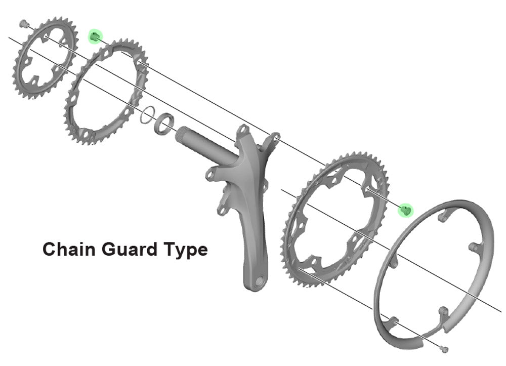 Shimano Sora Claris Kettenblattschrauben (5 Stück)