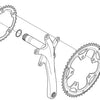 Shimano Sora Kettenblattschrauben für FC-3550 (5 Stück)