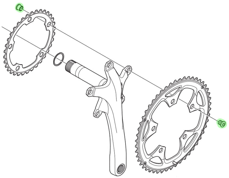 Shimano Sora Kettenblattschrauben für FC-3550 (5 Stück)