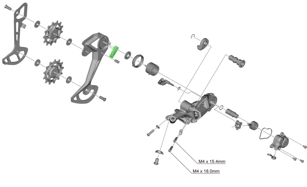 Shimano-Stoßstange für das Schaltwerk rd-m8100 8130