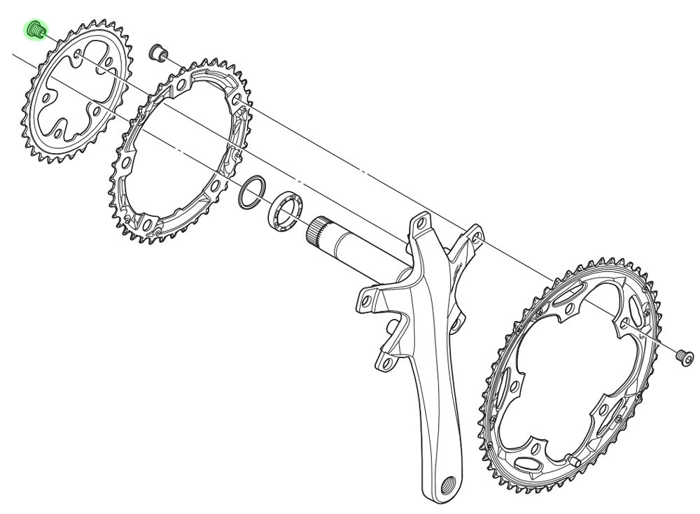 Shimano Tiagra Sora Kettenblattschrauben (5 Stück)