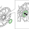 Shimano-Sicherungsring für externe 15-20-mm-Steckachsen