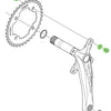Shimano Zee Kettenblattschrauben für FC-M640 M645 (4 Stück)