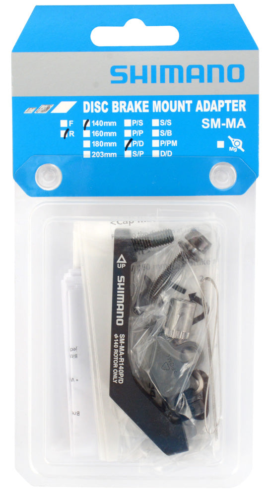 Shimano sm-ma-r140p d Post-Mount-auf-Flat-Mount-Adapter für hintere 140-mm-Bremsscheibe