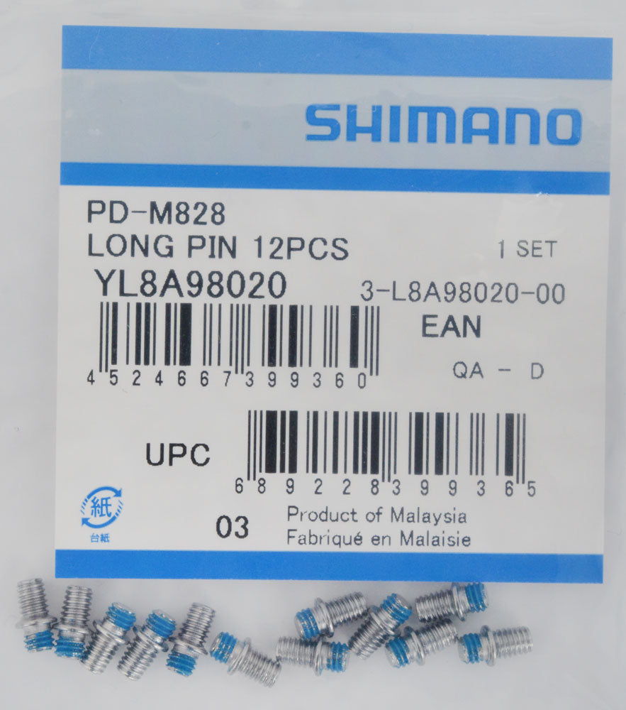 Shimano Ersatzstifte für PD-M828 M8040 lang (12 Stück)