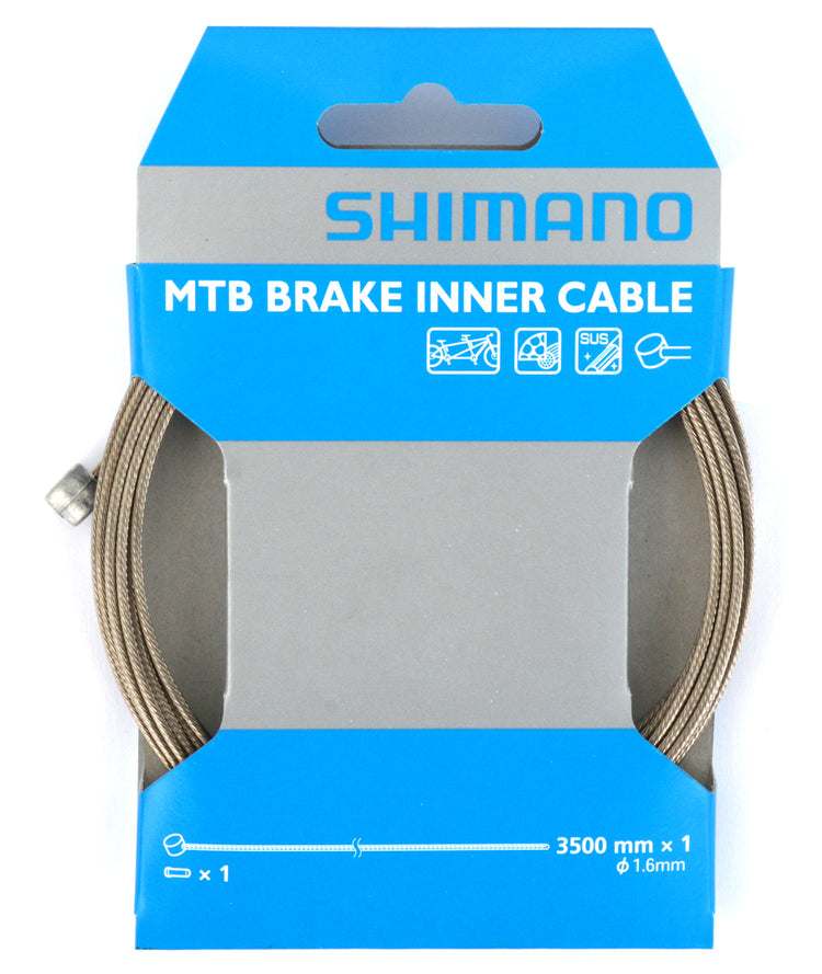 Shimano MTB Tandem-Edelstahl-Sus-Bremsinnenkabel 1,6 mm x 3500 mm