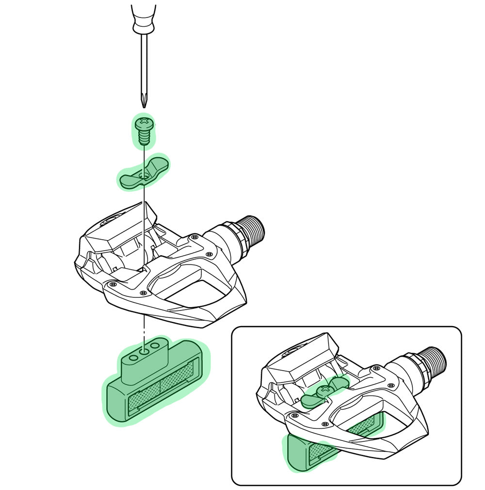 Shimano SM-PD63 Reflektorset