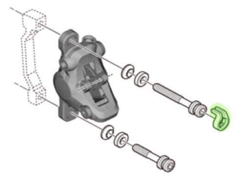 Shimano Sprengring für Bremssattelschraube