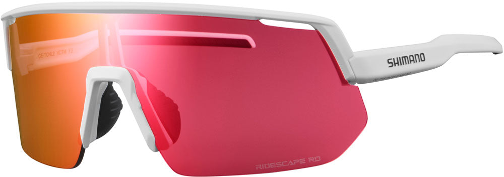 Shimano Technium L Road mattweiß – Sportbrille