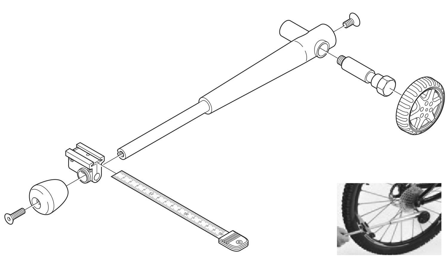 Shimano TL-RD11 Ausrichtungswerkzeug für das hintere Ausfallende