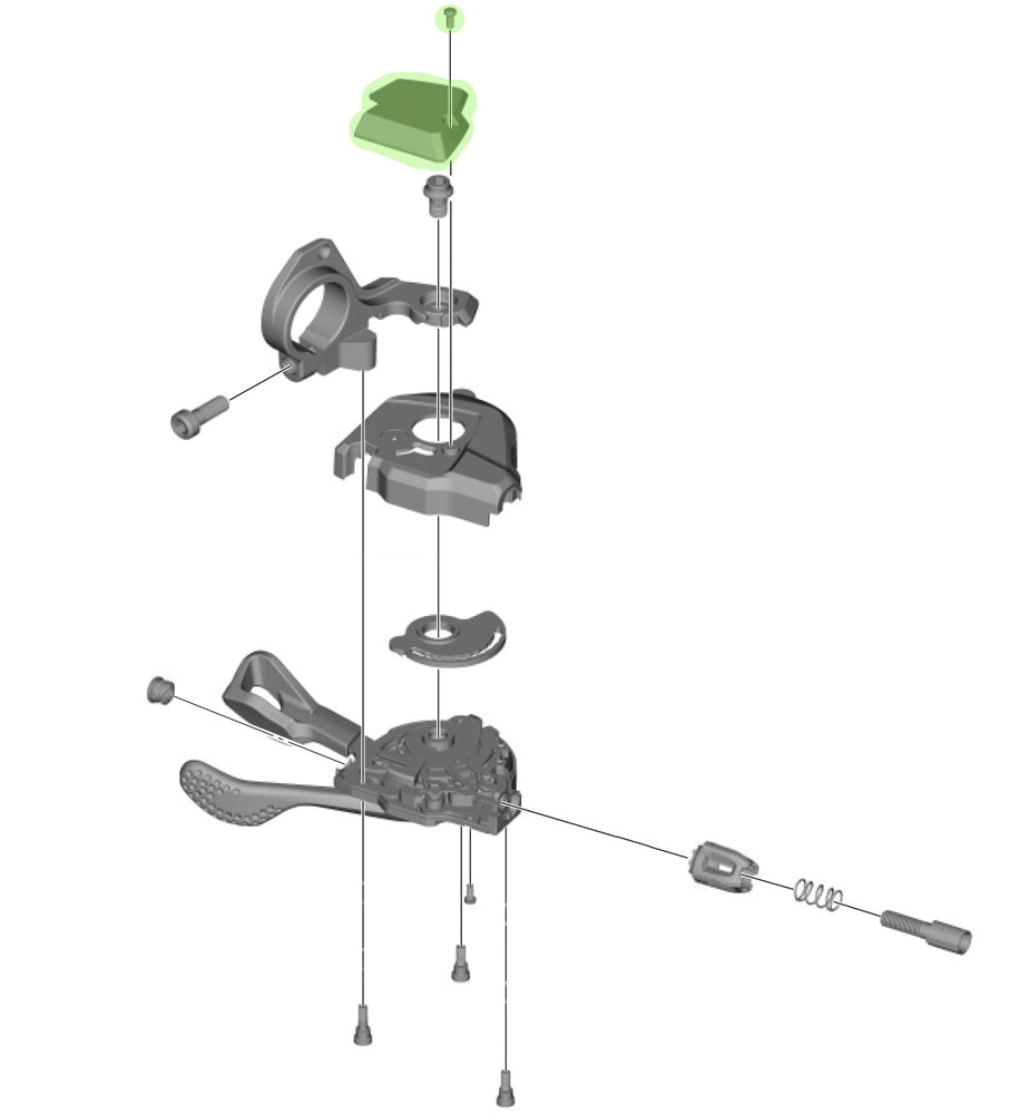 Shimano Basiskappe für SL-M8000 ohne Blinker links