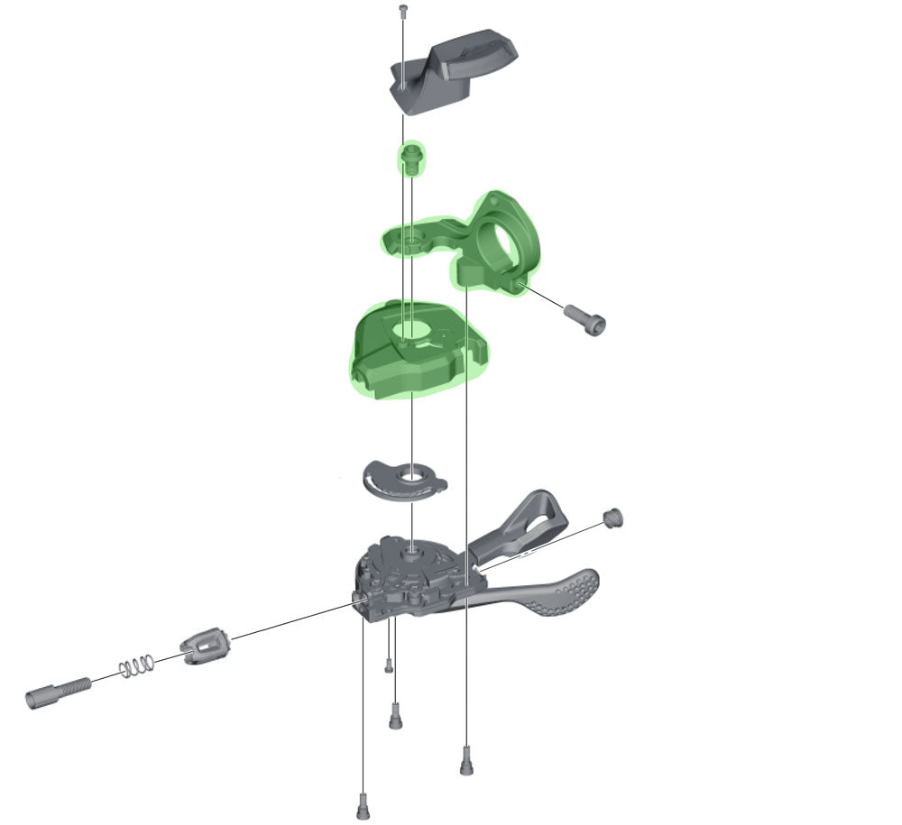 Shimano Basisabdeckungseinheit für SL-M8000 mit Blinker rechts