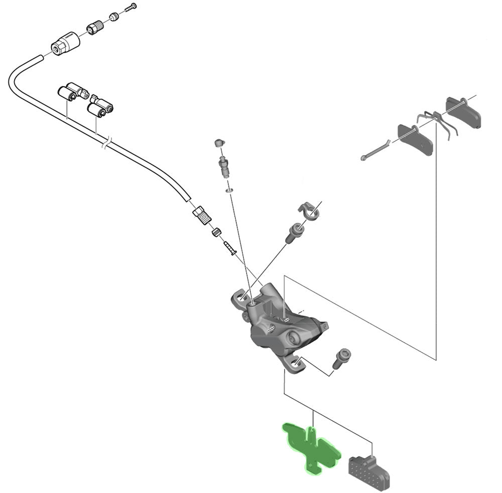 Shimano-Belagabstandshalter für BR-MT520
