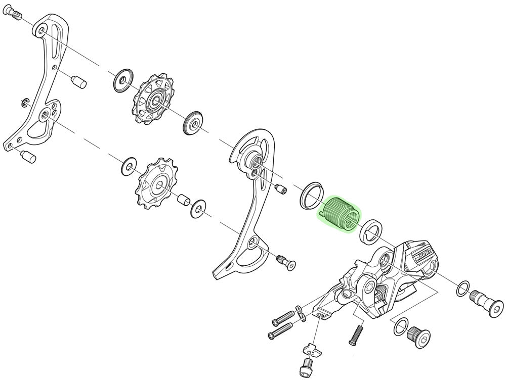 Shimano Feder für xt xtr Schaltwerk
