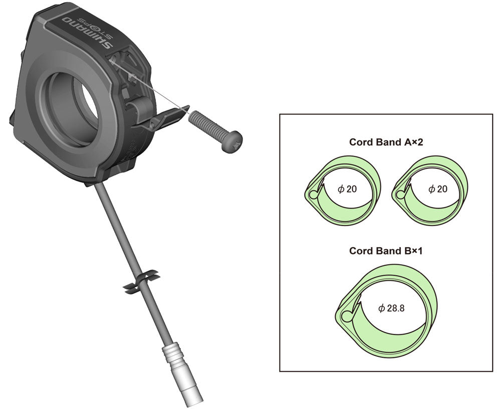 Shimano SW-E6000 Steps Di2 Cord-Reifen-Set