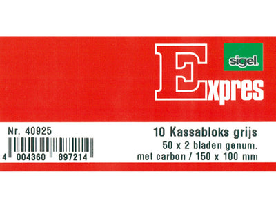 Kangaro Kassenblock 150x110 2x50 10 Stück