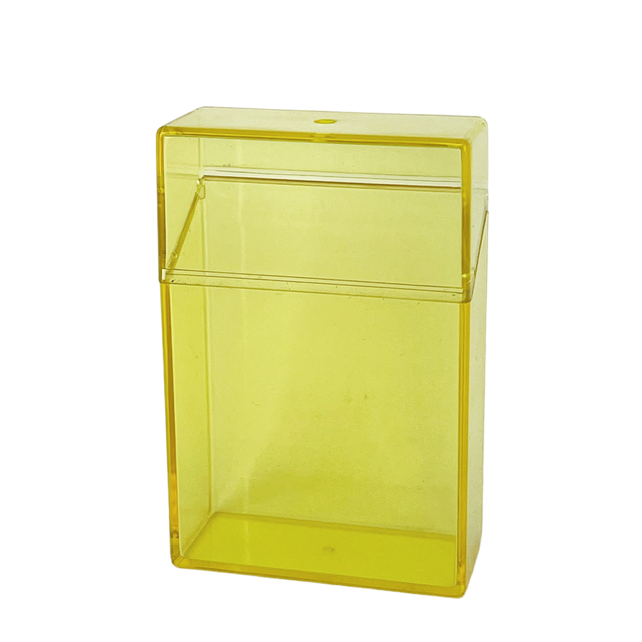 Zigarettenschachtel gelb 6x2,7x9,3cm
