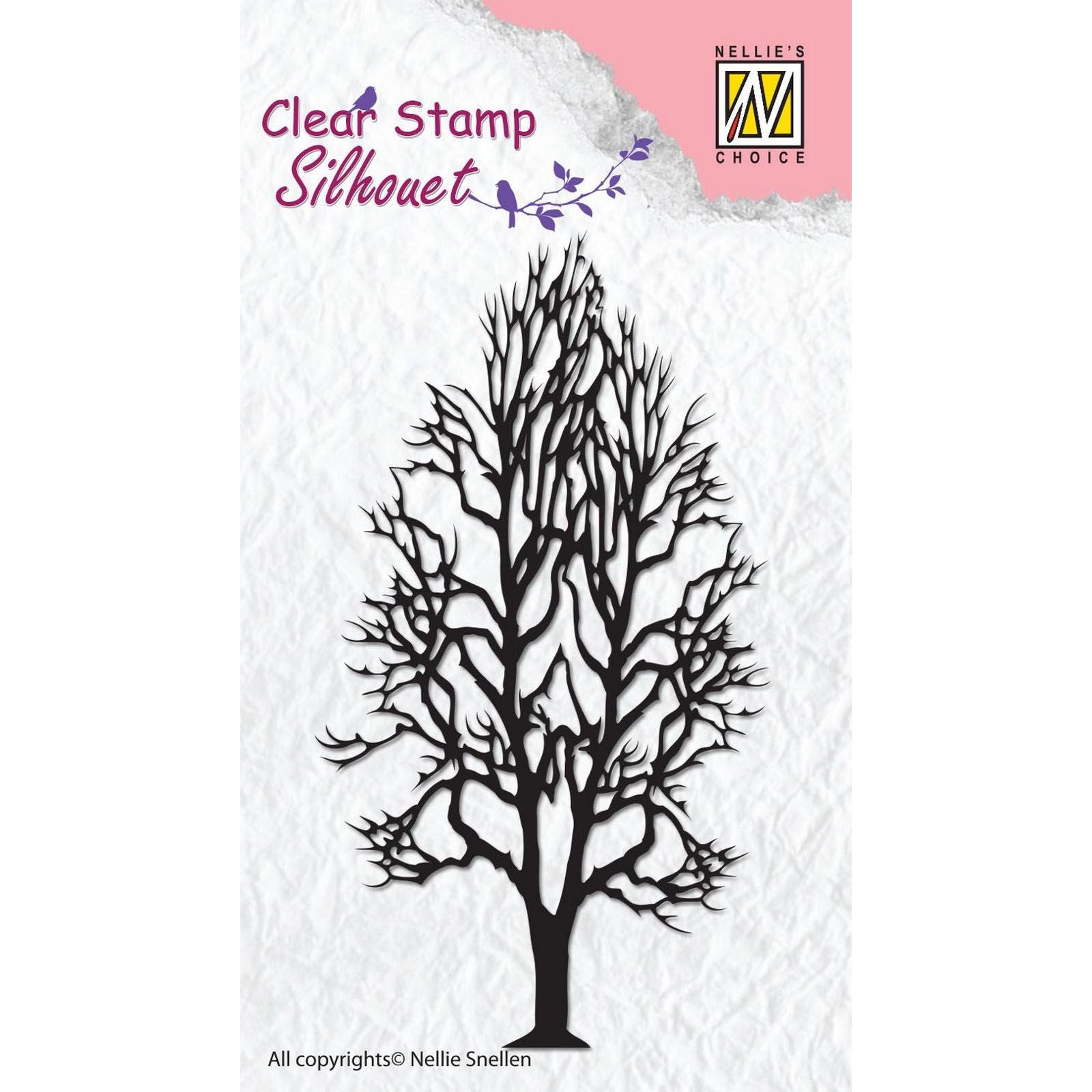 Nellies Wahl • Silhouette Clear Stamps Tree-2