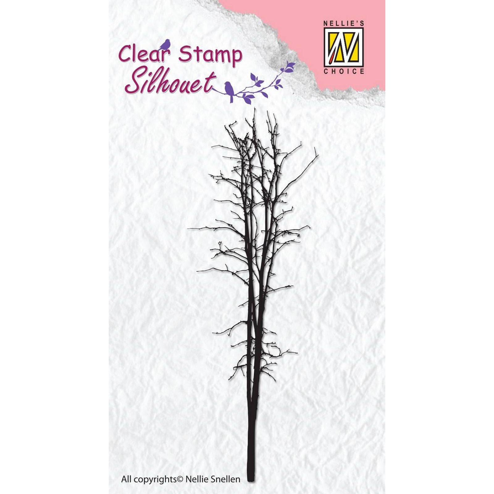 Nellies Wahl • Silhouette Clear Stamps Tree-3