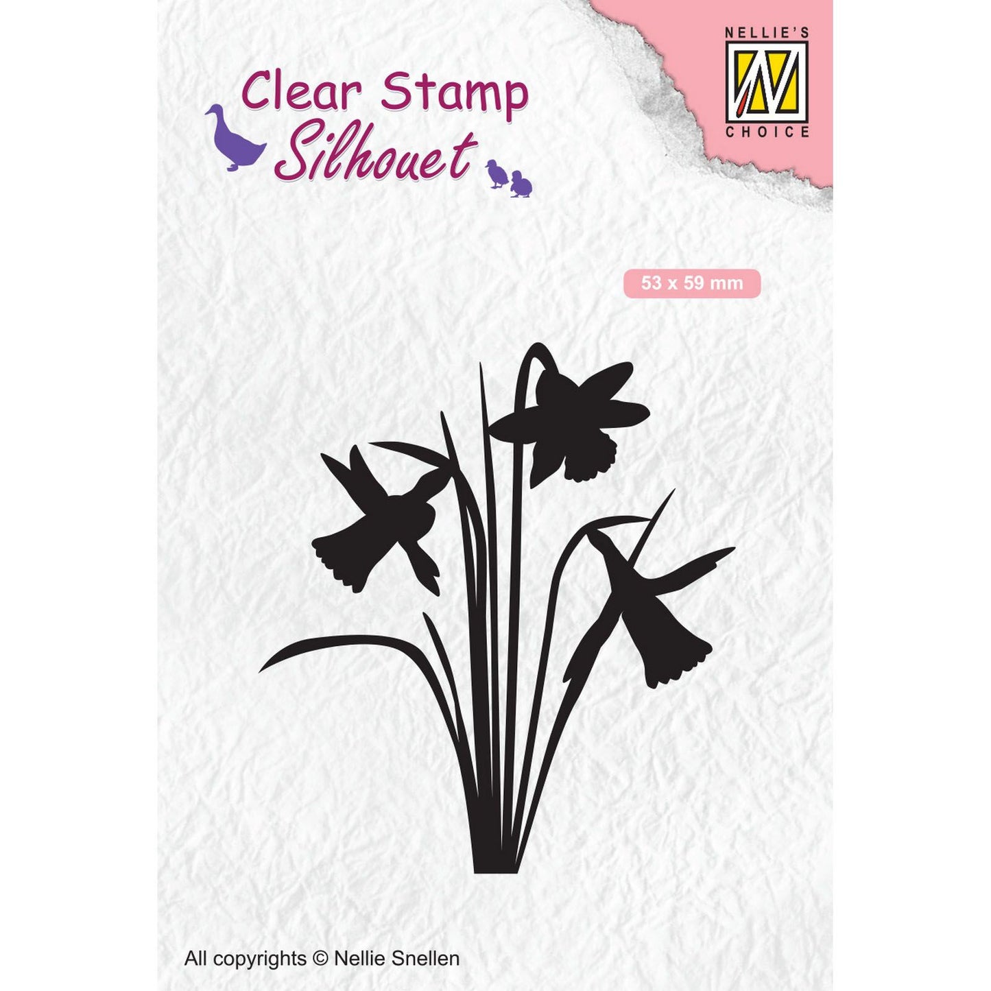 Nellies Wahl • Silhouette Clear Stamps Narzisse