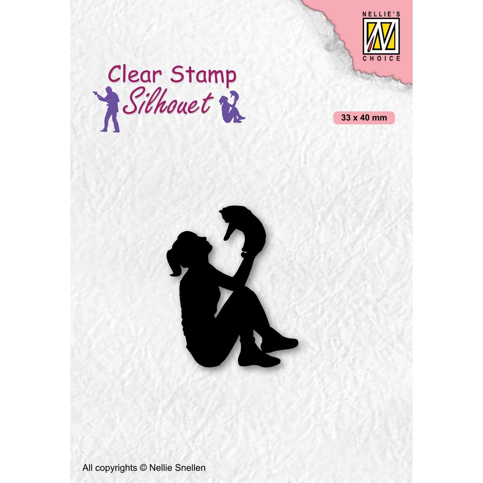 Nellies Wahl • Silhouette Clear Stamps Teens-Serie Teengirl mit Katze