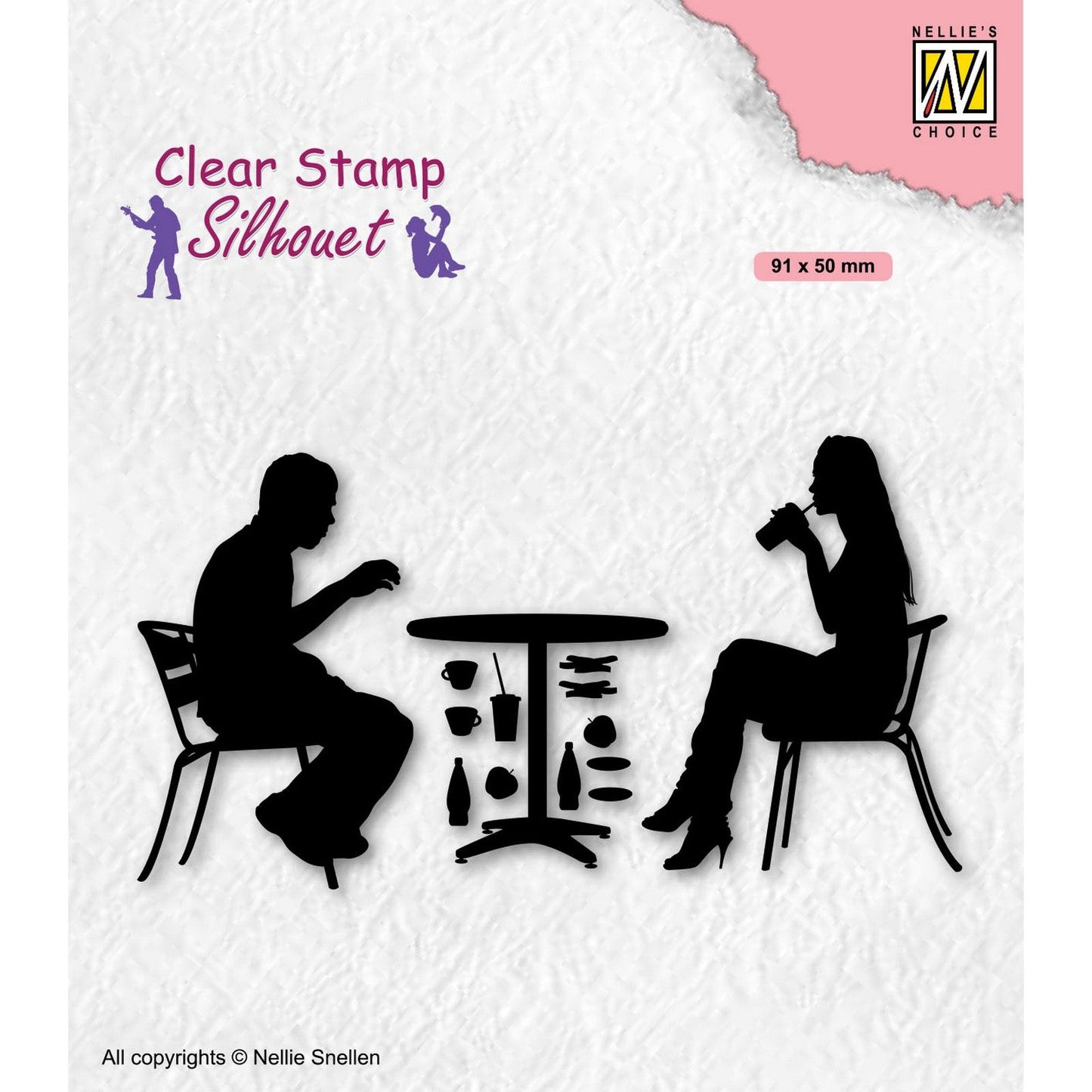 Nellies Wahl • Silhouette Clear Stamps Teens Series Taking a Terrace