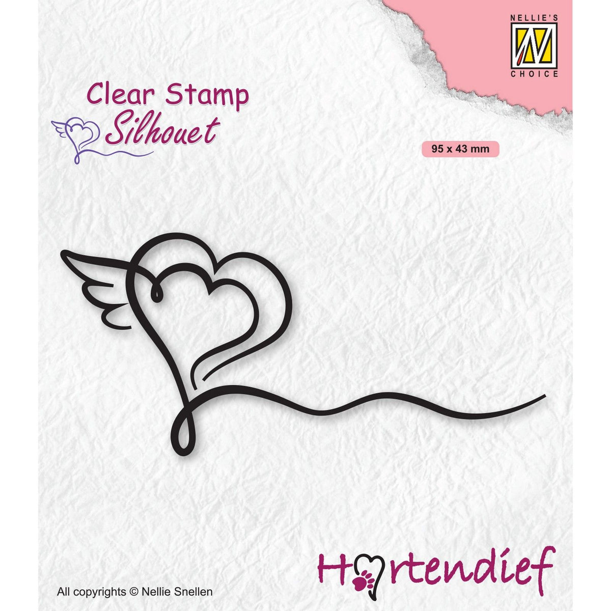 Nellies Wahl • Silhouette Clear Stamps Herz-Dieb-Serie Herzen