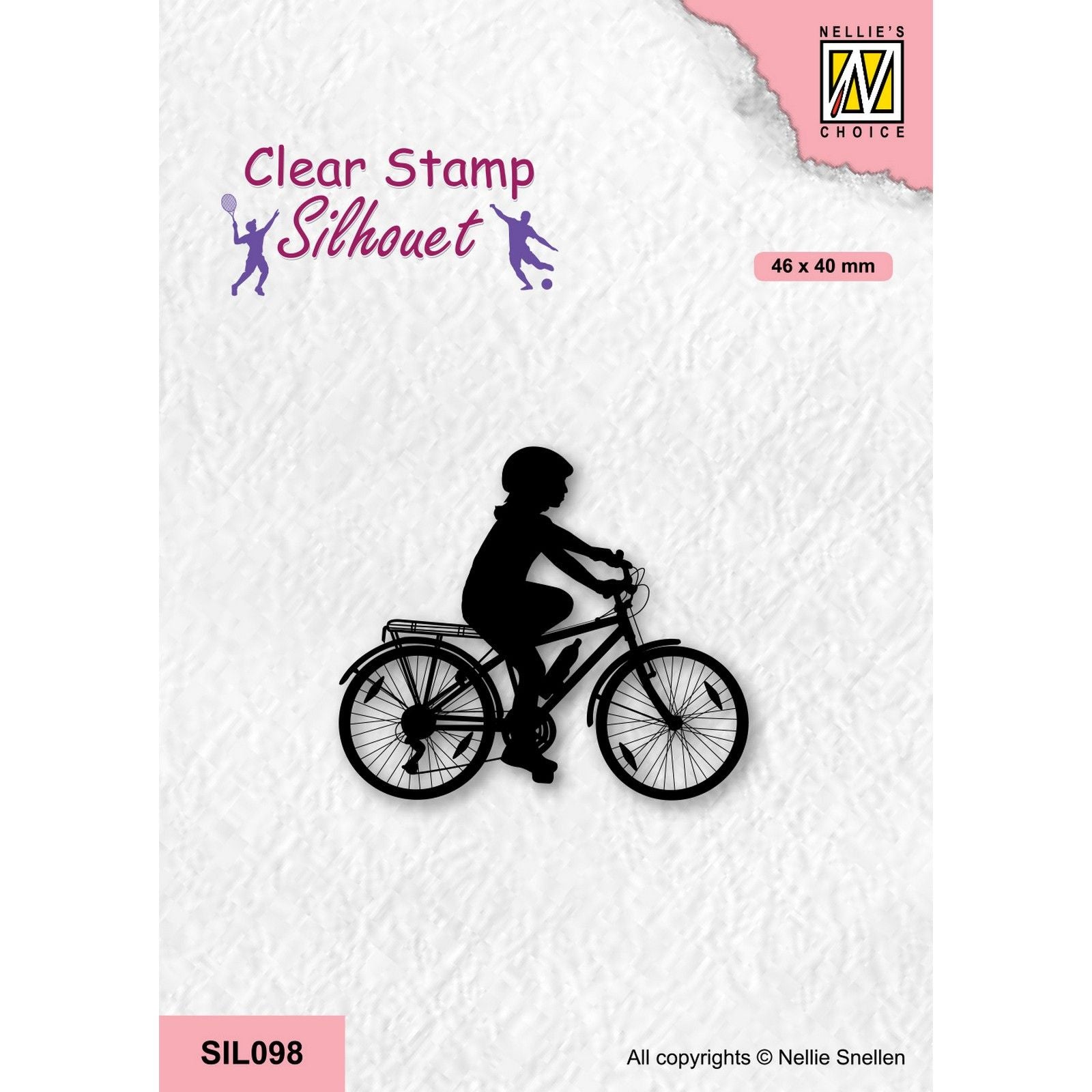 Nellies Wahl • Silhouette Clear Stamps Sportserie Radfahren-2