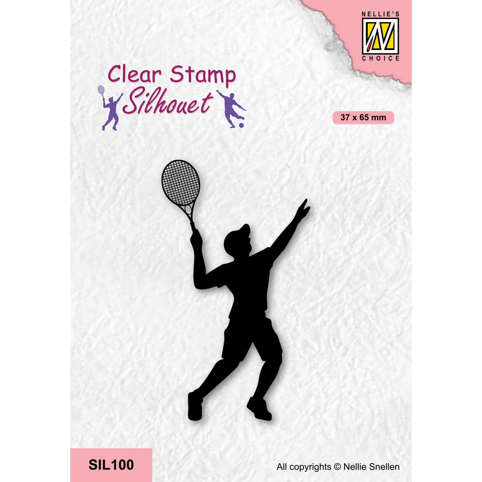 Nellies Wahl • Silhouette-Klarstempel, Sportserie, Tennisspieler