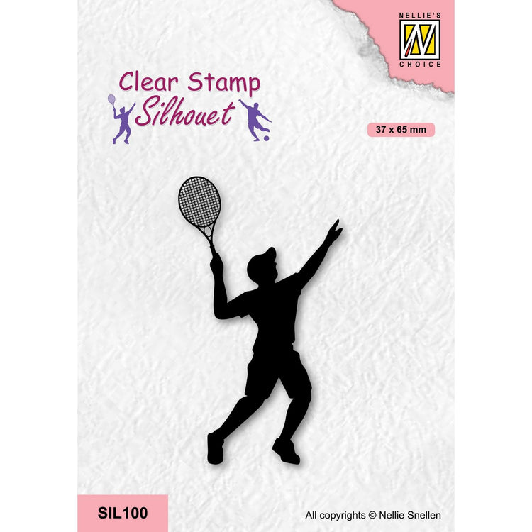 Nellies Wahl • Silhouette-Klarstempel, Sportserie, Tennisspieler