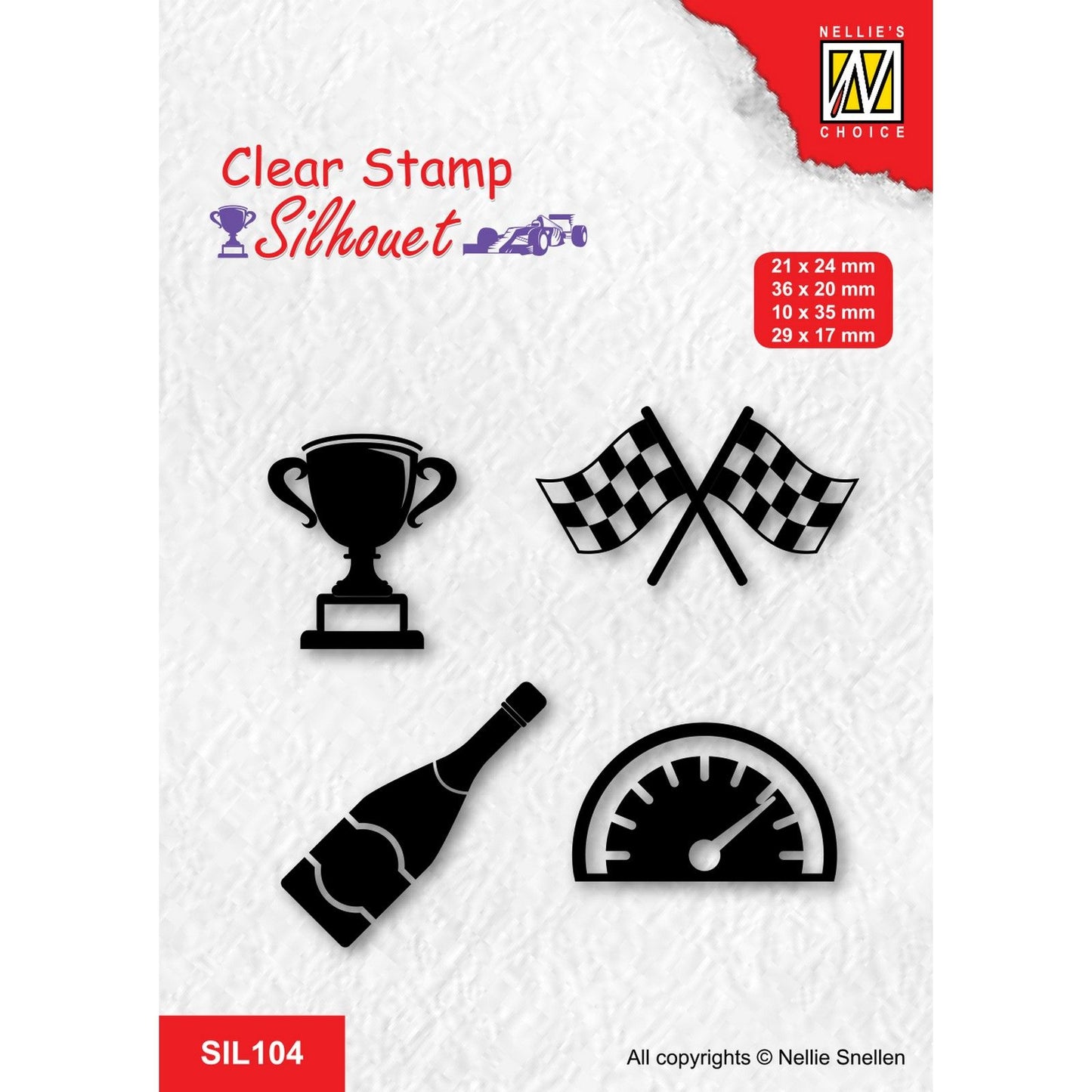 Nellies Wahl • Silhouette Clear Stamps Formula One Series-3