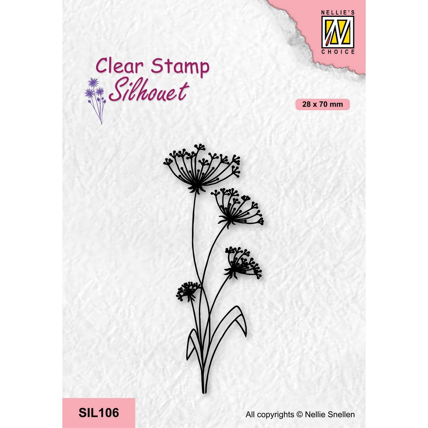 Nellies Wahl • Silhouette-Klarstempel Blumen-19